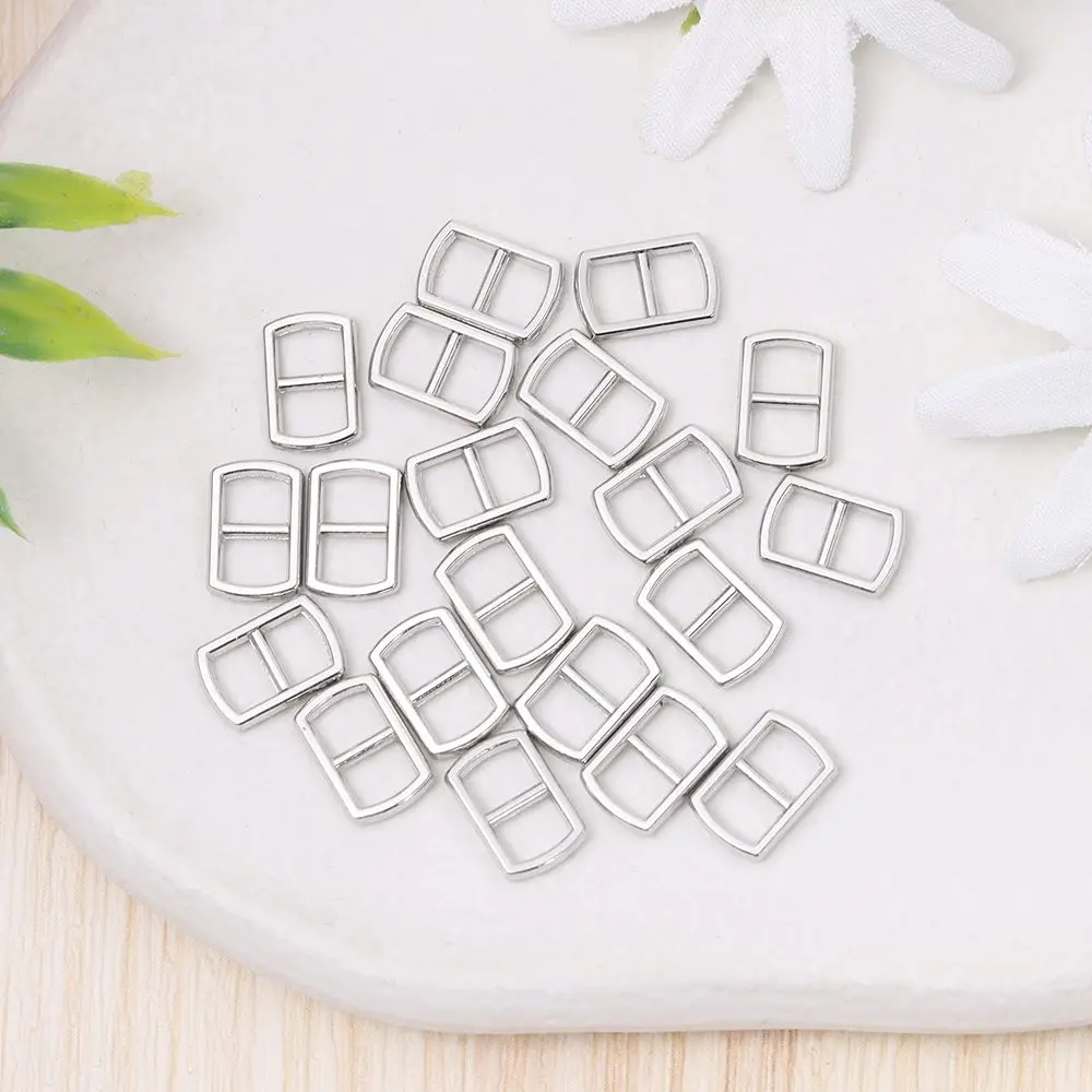 20/40pcs 4.5mm Mini Metal Tri-glide Belt Buckle Doll Bags Buckles DIY Doll Clothes Ultra-small Buttons Shoes Sewing Accessories
