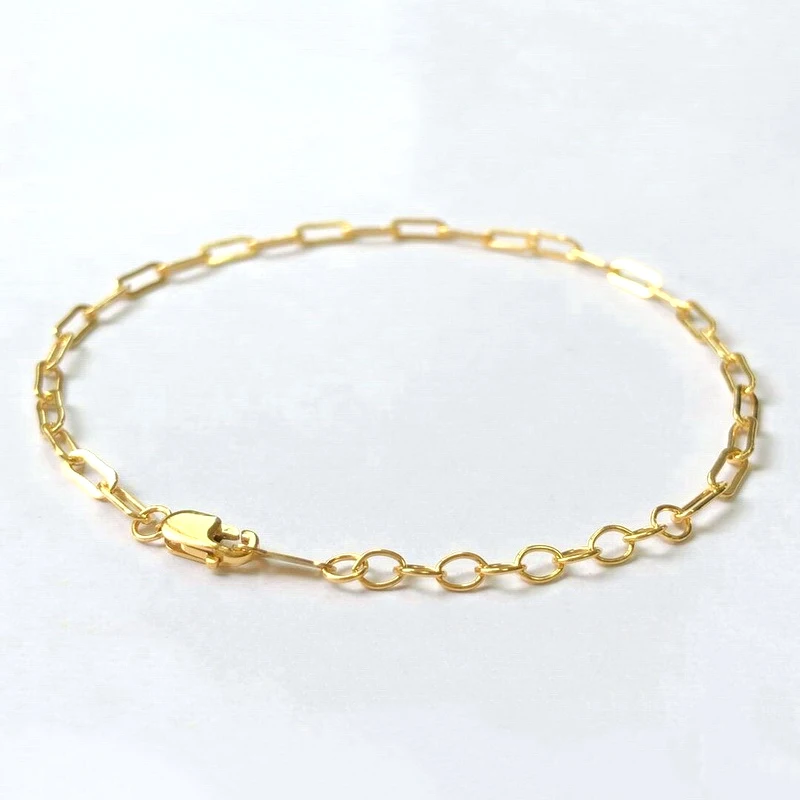 Real 14K Gold Filled Chain Bracelet Waterproof Bracelet Non Tarnish Bracelet Boho Charms Bracelets Vintage Bridesmaid Gift Women