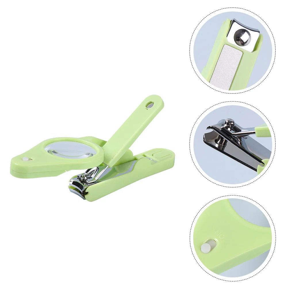 

Nail Clippers Durable Cutters Trimmer for Men LED Toenail Stainless Steel Child
