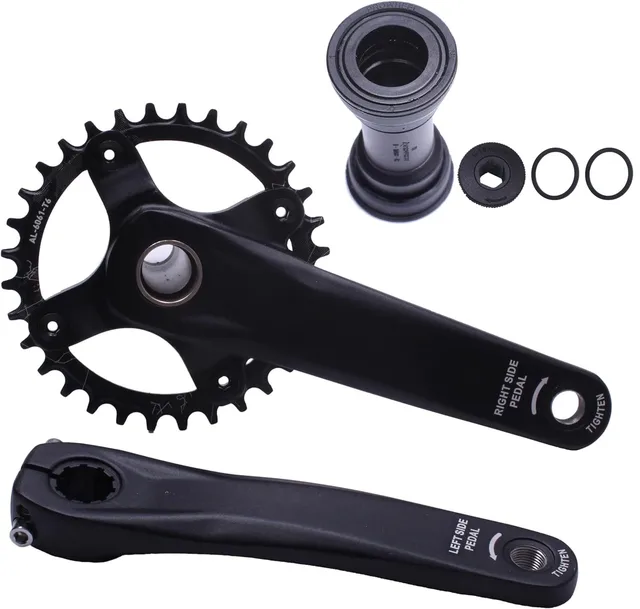 値下クランクセット 170mm ブラック48T/32T コンパクトホローテック 値