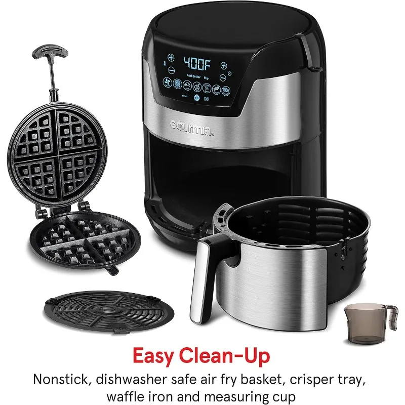 GAFW598 2 in 1-5-Quart Digital Air Fryer + Waffle Maker 6