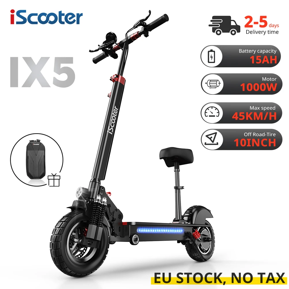 144€ sur Trottinette électrique iScooter iX5 10 Batterie 15Ah