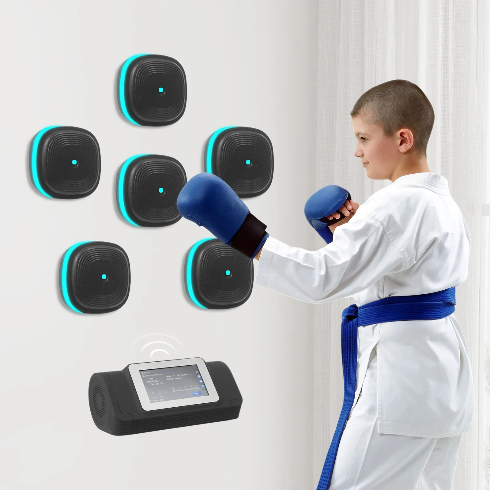 6/8 Boxing Target Workout Machine Music Split Boxing Machine Fitness Equipment Bluetooth 6 Colors For Home Exercise music boxing toys