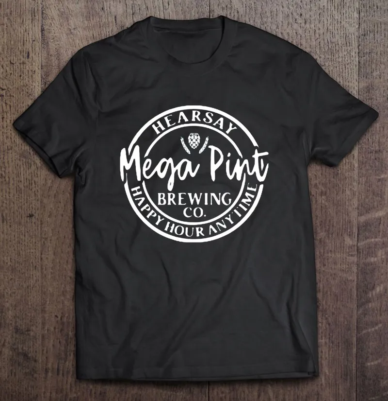 

Футболка Hearsay Mega Pint пивоваренный ко Джонни Депп, мужская одежда из аниме, футболка большого размера, футболки для мужчин, мужская футболка