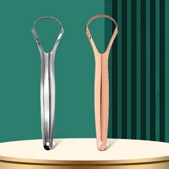 개방형 혀 스크레이퍼, 스테인레스 스틸 구강 클리너, 브러시 클리닝 코팅, 혀 칫솔, 구강 위생 관리 도구 상품 이미지