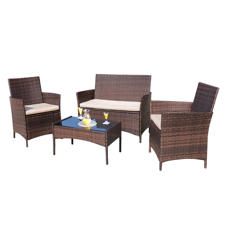 

YASN Hot Selling Patio Porch Furniture PE Rattan Outdoor Garden Furniture Set