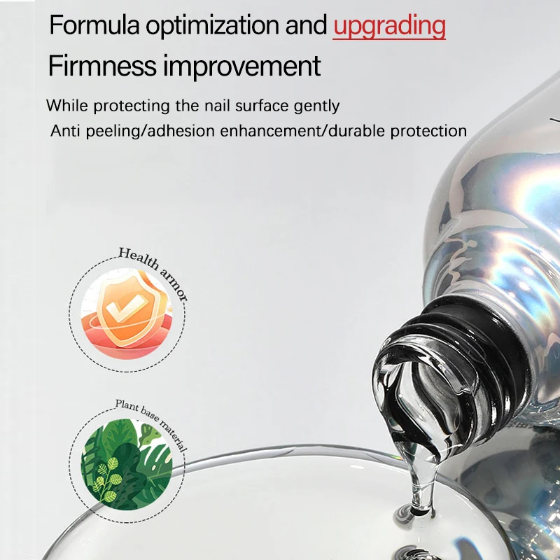 15ml Reinforcing Gel Base Coat Top Coat Nail Gel Polish Tempered Full Coverage Semi Permanent Soak Off UV LED Lacquer