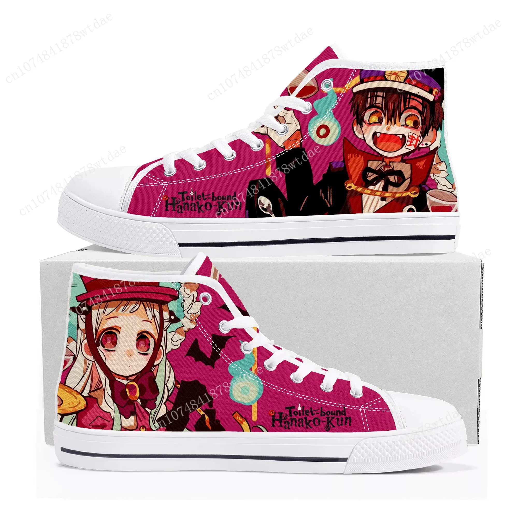 Toilet Bound Hanako Kun High Top Sneakers Mens Womens Teenager High Quality Canvas Sneaker Comics Manga Couple Customized Shoes 2