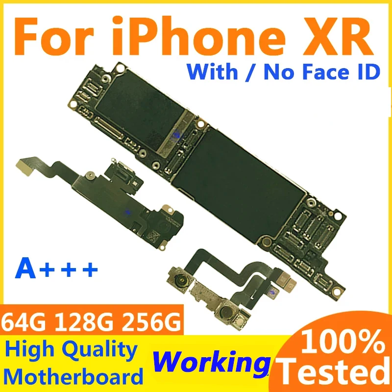 Unlocked Motherboard For iPhone Xr With Face ID Logic Board