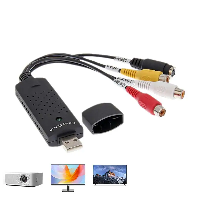 

USB Audio Video Capture Card Adapter HD Video Recorder Game Recording Card Video Audio Converter for Computer TV Video DVR