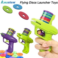 Flying Discs Launcher Toys For Kids EVA Soft Bullet Toy Gun Mini Carrot Flying Saucer Launcher Shooting Gun Outdoor Sport Toys 1