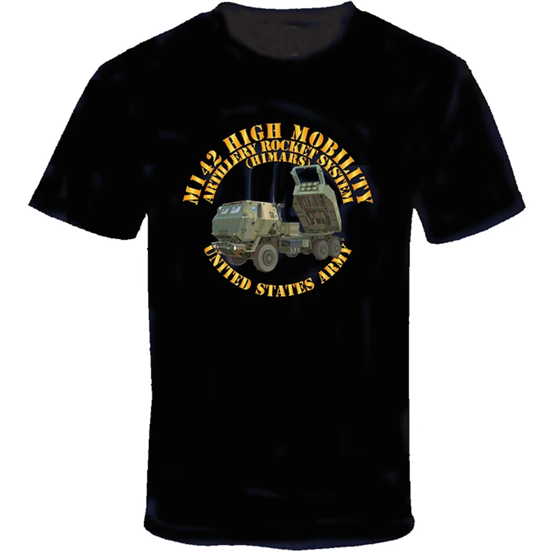 

America M142 High Mobility Artillery Rocket System T Shirt. New 100% Cotton Short Sleeve O-Neck T-shirt Casual Clothing Mens Top