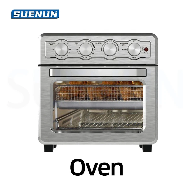 

Air fryer Convection Toaster Oven With Baking And Barbecue With Baking Tray And Warm Options Stainless Steel Fryer Oven In One