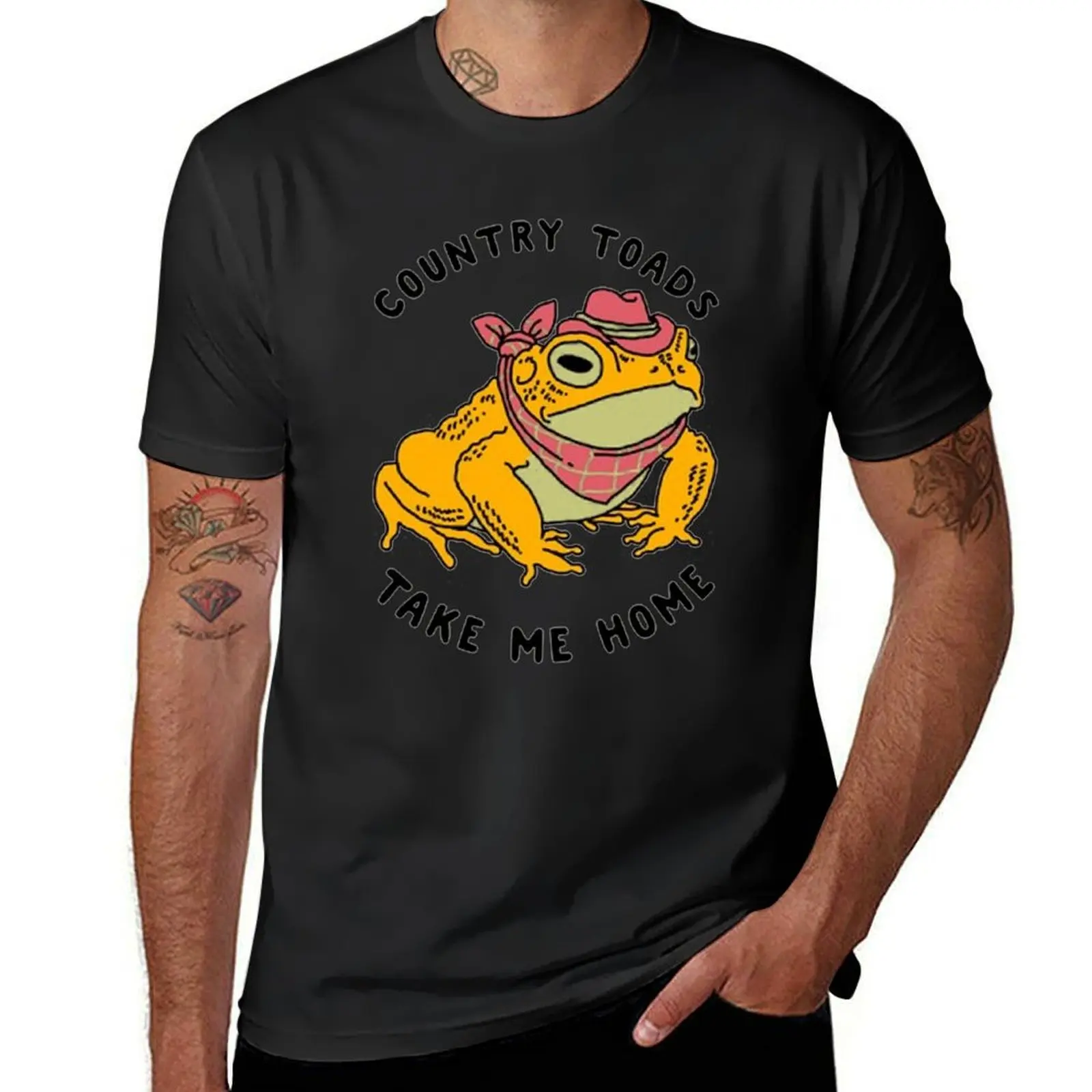 COUNTRY TOADS TAKE ME HOME T-Shirt summer top hippie clothes mens champion t shirts
