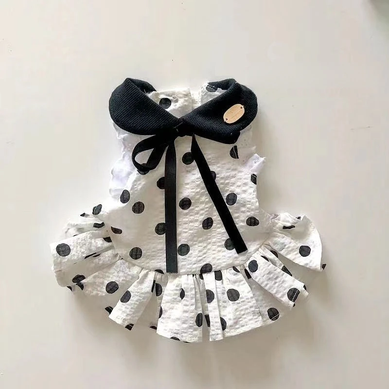 Dot Princess Dress Pet Dog Clothes Cat Print Skirt Clothing Dogs Thin