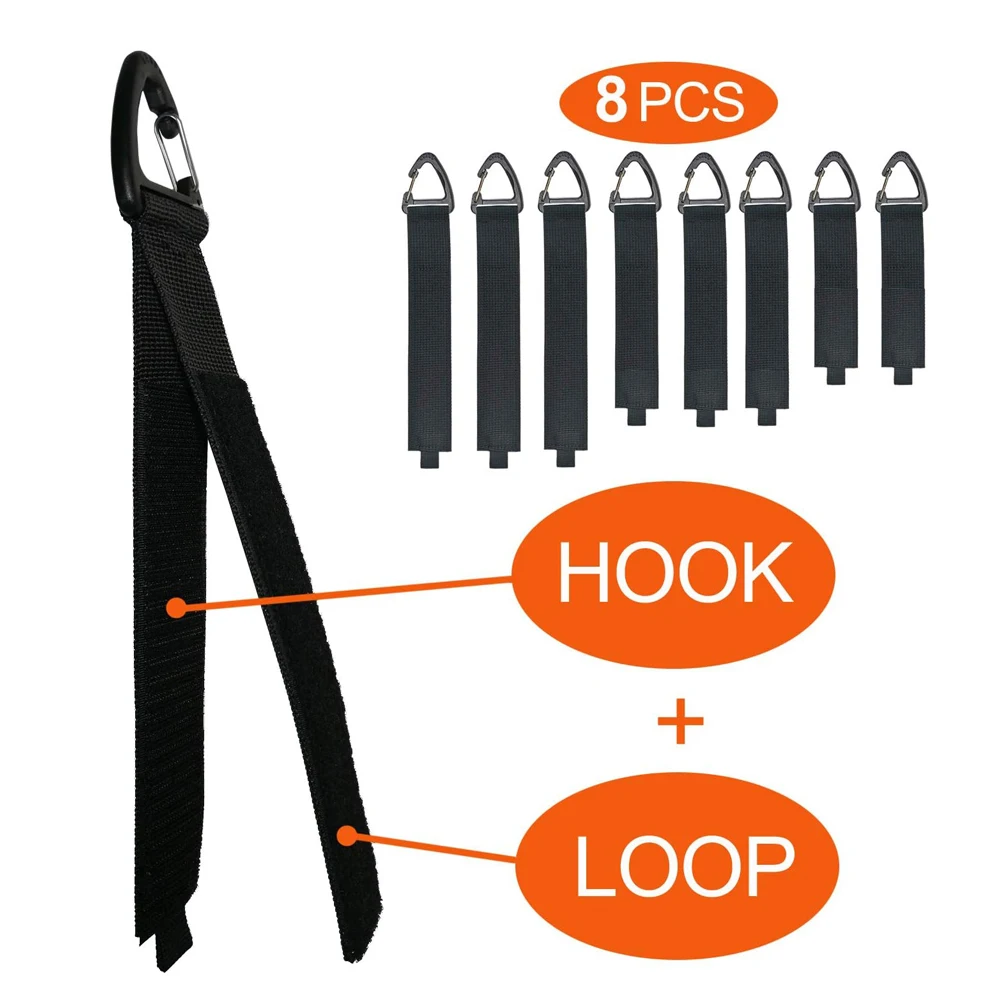 Triangle Buckle Wire Manager Power Cord Management Nylon Heavy Cord Storage Straps for Cable Hoses Car Organizer Holder 10/5PCS tent rope buckle tactical buckle elastic straps metal g hook buckle