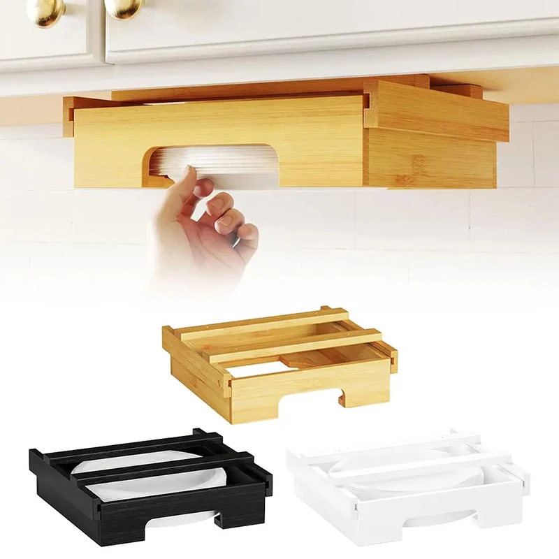 

9-дюймовый диспенсер для бумажных тарелок под шкаф бамбуковый держатель тарелок диспенсер тарелок под шкаф бамбуковые тарелки держатель для кухни