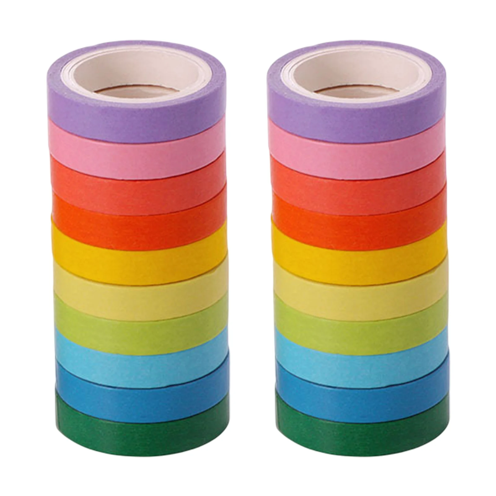 

20 Rolls Book Design Rainbow Colors Diary Stationery Washi Tape DIY Decoration For Journaling Repair Patch Writable Sticky Paper