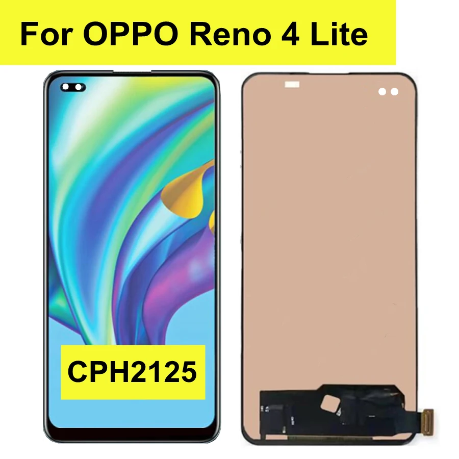 

6.43" TFT For Oppo Reno4 Lite LCD Display Touch Panel Screen Digitizer Assembly for OPPO Reno 4 Lite CPH2125 LCD Replacement