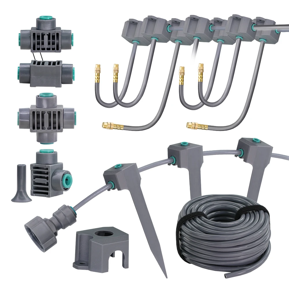 20/30/50CM Adjustable Misting Nozzle 360°Freebend Gardening Water