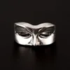 Retro Masquerade Mask Ring For Men Punk Gothic Rock Hiphop Open Ring Unisex Accessories Handmade Designer Jewelry Lovers Gift 1