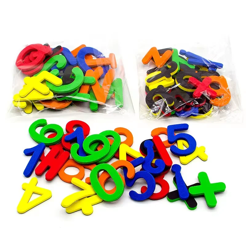 24-76pcs Magnetic Alphabet Letters EVA Foam Refrigerator Stickers Toddlers Kids Learning Spelling Counting Educational Toys Gift 6