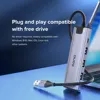 Llano USB C Hub, 5 in 1 USB C Hub Multiport Adapter W/Migabit Ethernet, 100W PD, 3 USB 2.0 for Laptops PC 3
