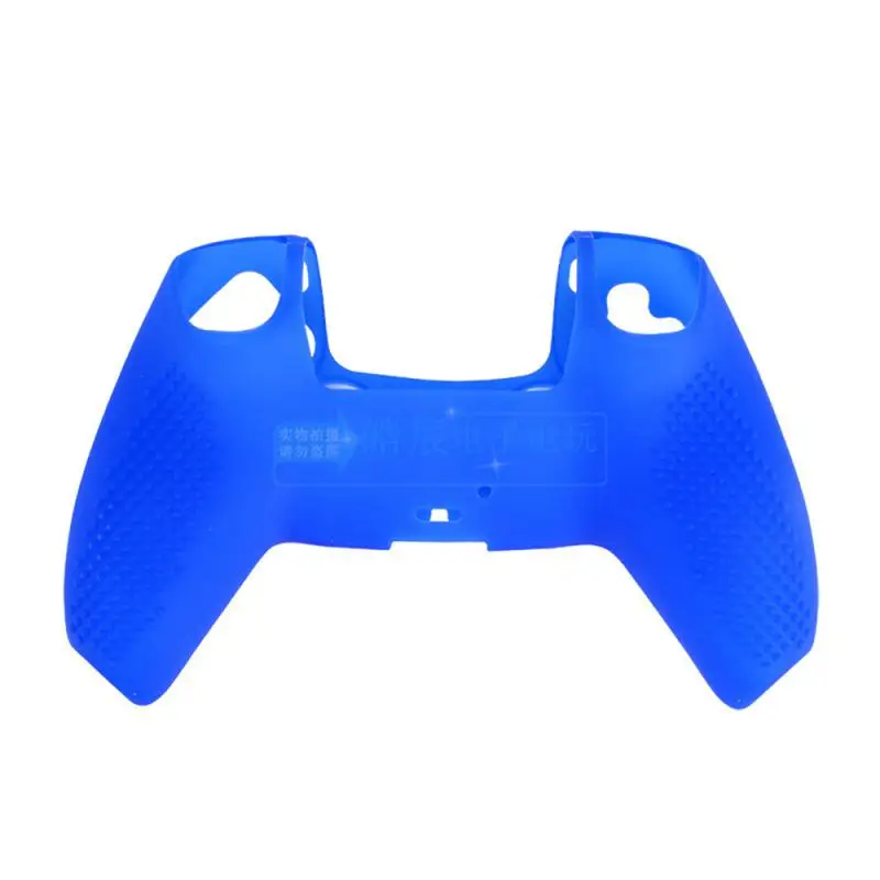 Anti-Slip STUDDED Water Printing Rubber Silicone Cover Skin Case for PS5 Dualsense Controller with Thumb Grips x2