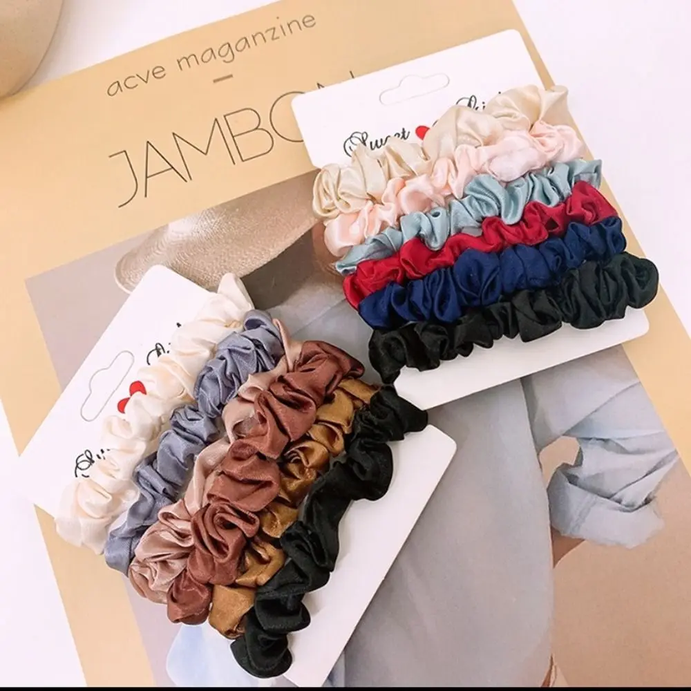 

Women Summer Cartoon Ins Style Hair Rope Elastics Ponytail Holders Hair Ring Ties Ropes Bands