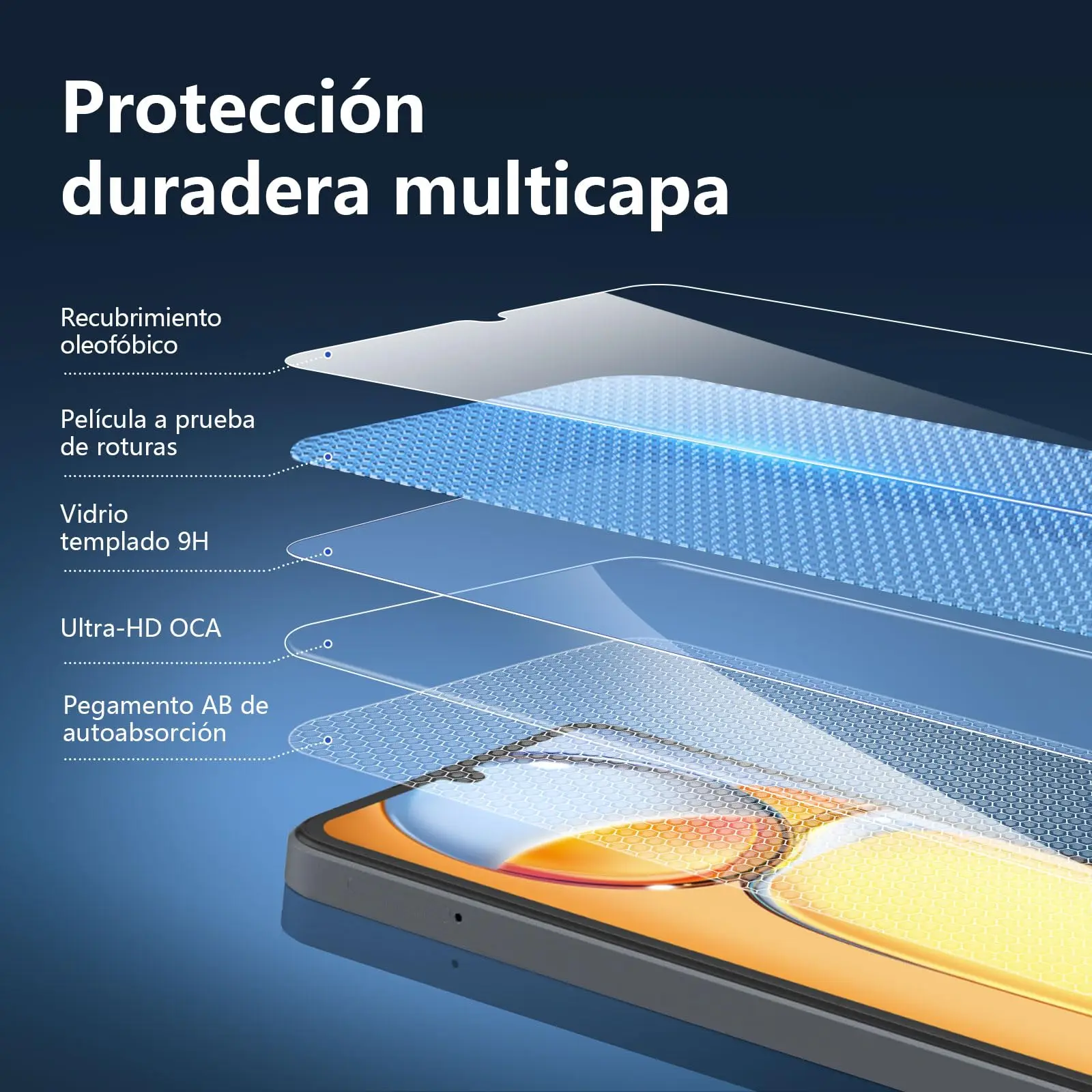 Ultra-Clear Tempered Glass 6.74-inch Screen Protector - Anti-Scratch, Case-Friendly