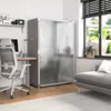 Seville Classics UltraHD Solid Steel Lockable Metal Storage Cabinet Locker Organizer, w/Adjustable Shelves 48" W x 24" D x 72" H 5