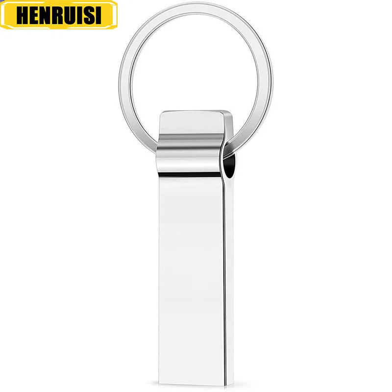 

Hot sale usb flash drive 4GB 8GB 16GB 32GB 128G Waterproof Metal pen drive 64GB pendrive Flash Drive with key ring memory stick