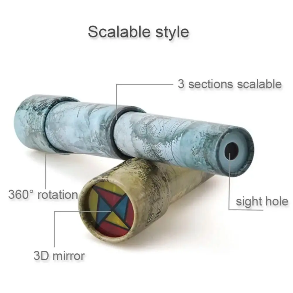 Kaleidoscope Toy Scalable Adjustable Classic Kids Educational Changeful Rotation