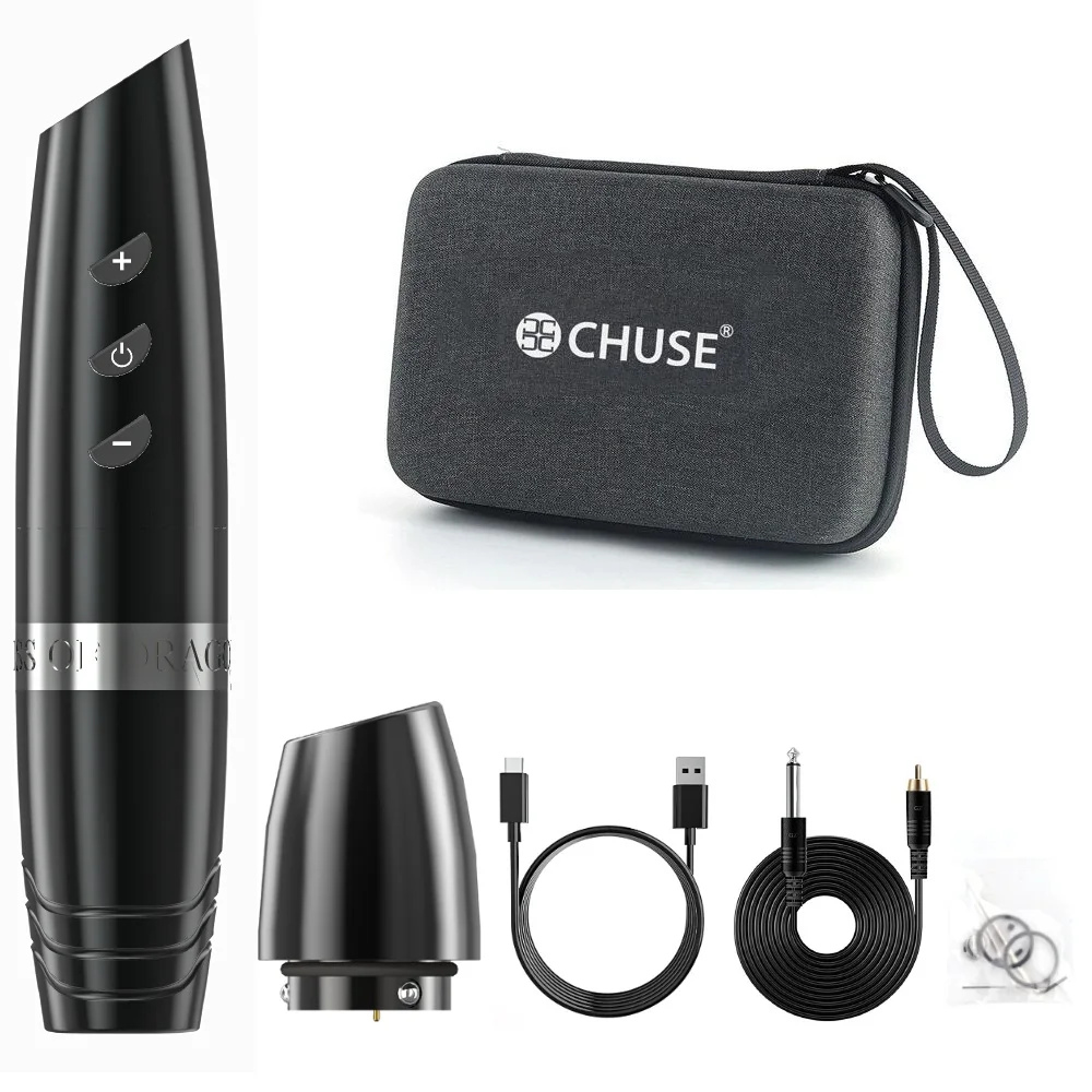 

CHUSE Wireless Tattoo Machine Pen Eyebrow Permanent Makeup Eyeliner Micropigmentation Sets Semi-Permanent Device