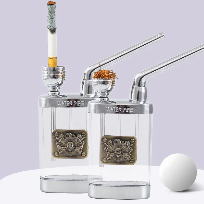 Tar Filtration water Smoke Pipe Microfilter Portable Tobacco Pipe Creative Circulation Cigarette filter Smoking Tool