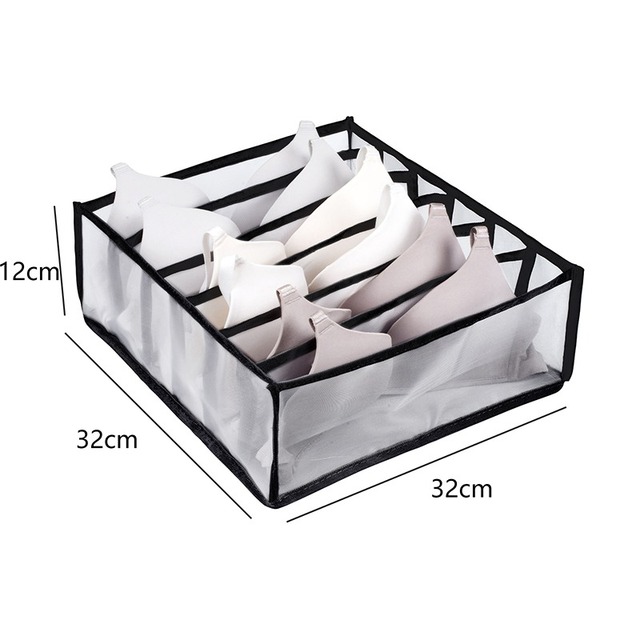 Underwear Storage box Foldable Drawer Organizer for Underwear Socks Shorts Bra Home Cabinet Clothes Organizers Washable