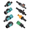Plastic Valve Quick Connector 3/4" Thread to PE Pipe Barb Connectors 16/20/25mm Garden Watering Prolong Hose Adapter Switch 1