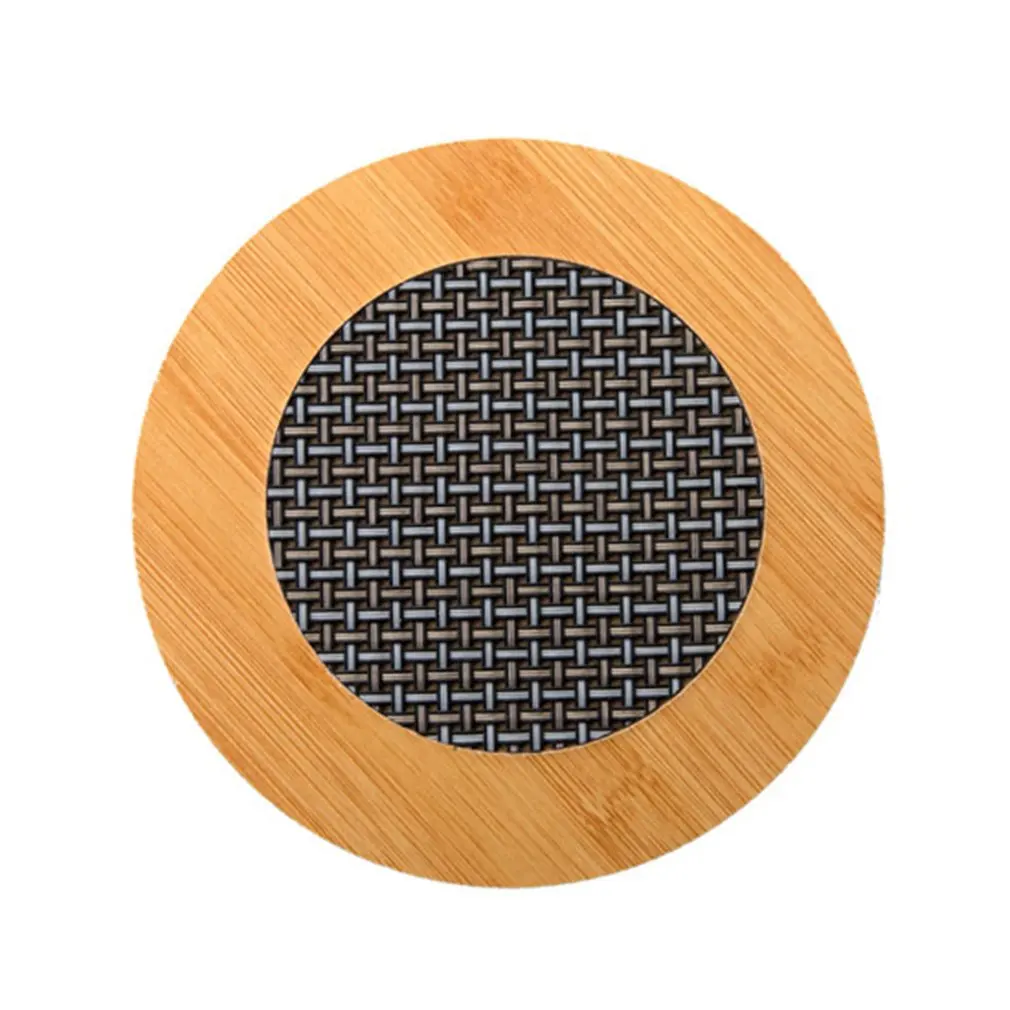 

2018 new Creative Cartoon Square Mesh Bamboo Table Mat Insulation Pad Anti-scalding Casserole drop shipping