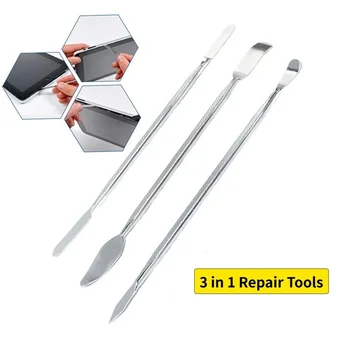 Kit di 3 attrezzi per la riparazione e lo smontaggio di telefoni cellulari, lame per apertura e attrezzi per lo smontaggio, per iPhone, Huawei, tablet e laptop.