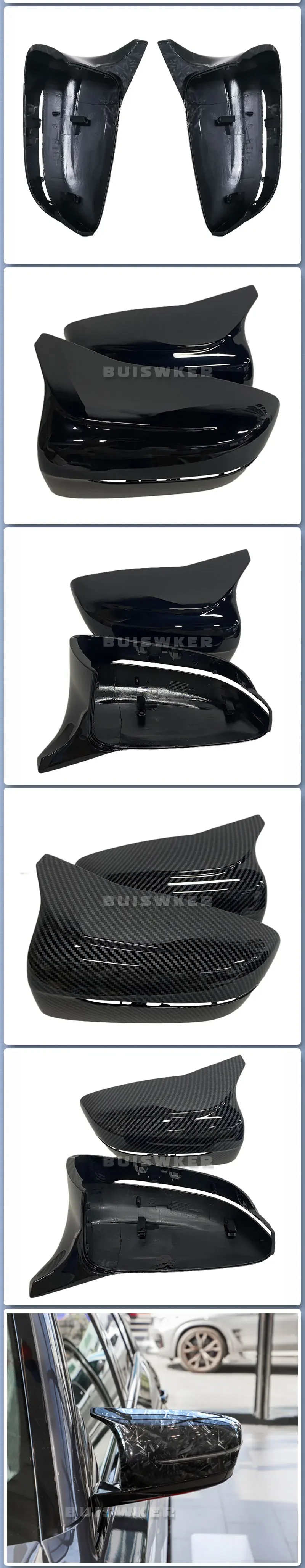 LHD Carbonfaser Außenspiegelabdeckung für BMW 3er 4er 5er 7er 8er Serie G20 G21 G28 G11 G12 G14 G15 G16 G30 G31 G38 – Detail 3