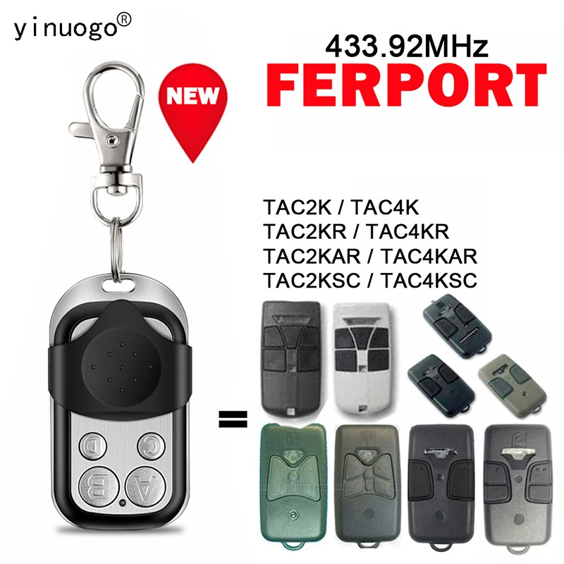 

Ferport TAC2KR TAC2K TAC4KR TAC4K GARAGE Дверь пульт дистанционное управление 433 МГц фиксированный код клон клон Ferport Гараж открыт дверь пульт дистанционное управление
