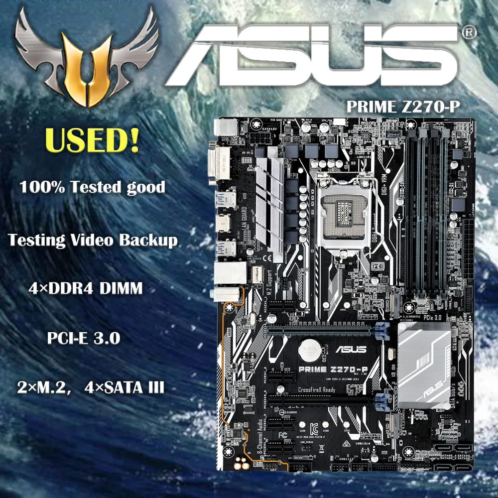 ASUS PRIME Z270-P motherboard LGA 1151 DDR4 USB3.1 64GB VGA