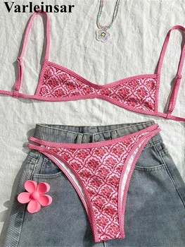 Floral High Leg Bikini Set 1