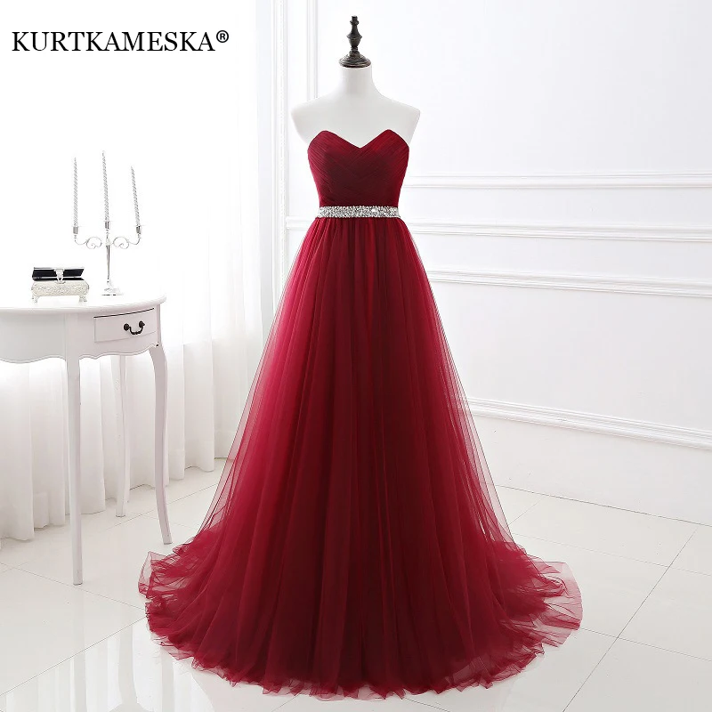 

Elegant Sexy Strapless Chiffon Evening Prom Dresses for Women Summer Long Formal Wedding Party Bride Show Host Trailing vestidos