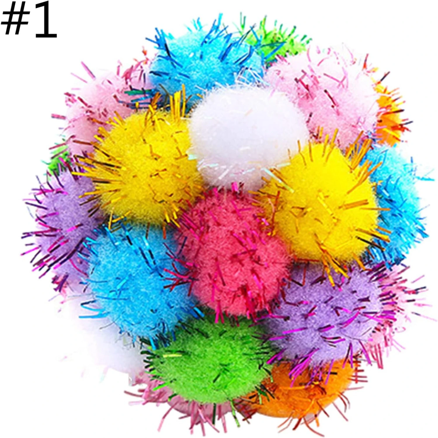 Enhance your crafting supplies with these vibrant, high-quality Pom Poms. The soft textures and playful colors will add a fun an