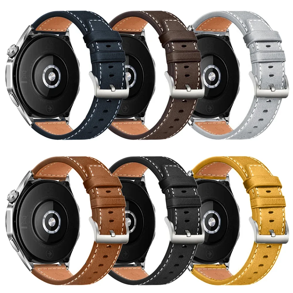 Elegant 20/22mm Leather Watch Strap Bracelet
