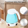 Electric Kettle Folding Electric Port Portable Travel Camping Kettle 600ML Electric Water Heater Portable Foldable Kettle Port 2