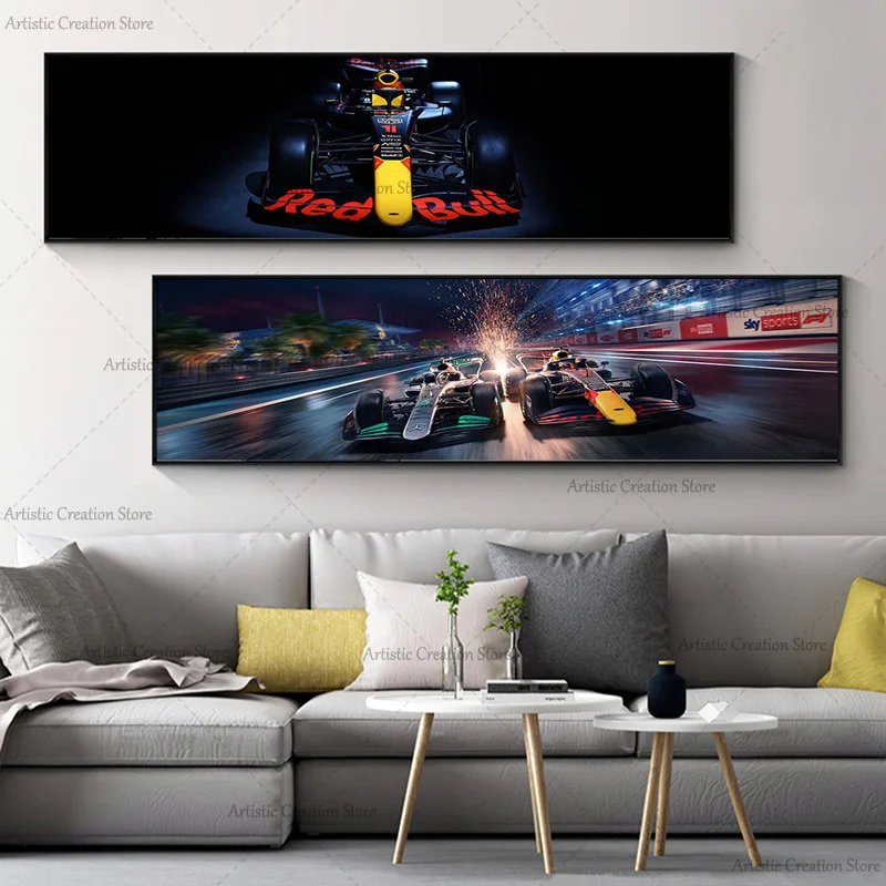 2022SportsCarCanvasWallArtPosterLuxuryRacingCarPaintingWall