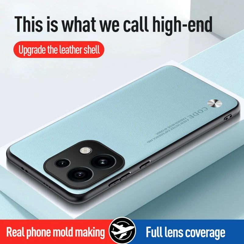 Premium Slim Protective Leather Case - Elegant Plain Design
