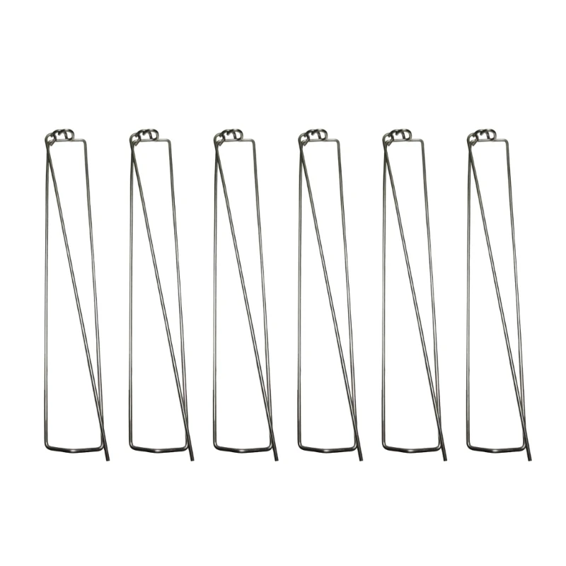 

Pack of 6 Wing for Grilling Chicken Wing Practical BBQ Skewers Steel Grilling Tool for Outdoor Cooking